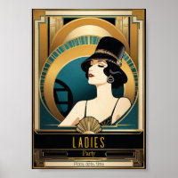 Art Deco Ladies Party night