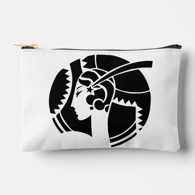 Art Deco Lady Accessory Pouch (Front)