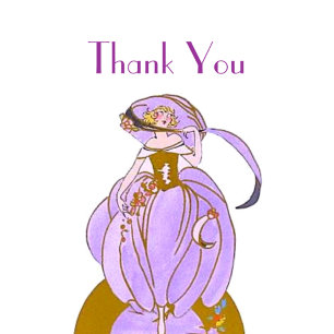 ART DECO LADY CLASSIC ROUND STICKER