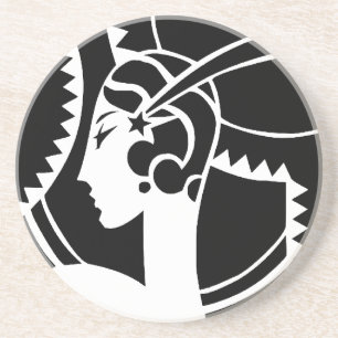 Art Deco Lady Coaster
