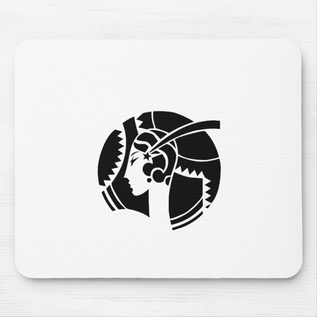 Art Deco Lady Mouse Pad (Front)