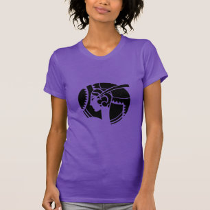 Art Deco Lady Silhouette Geometric Vintage T-Shirt
