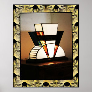 Art Deco Lamp Poster