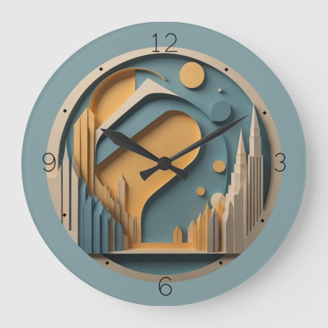 Art Deco Large Clock (Front)