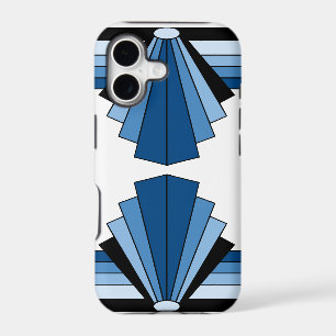 Art Deco Layers in Blue