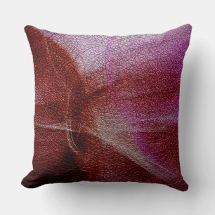 Art Deco Leather Look Cushion