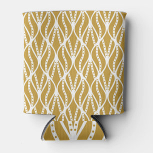 Art Deco leaves, classic seamless pattern. Can Cooler