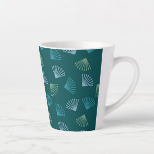 Art Deco Leaves  Latte Mug