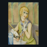 Art Deco - Lili Elbe Portrait by Gerda Wegener Poster<br><div class="desc">Date:1928. Lili Elbe by Gerda Wegener. Style: Art Nouveau (Modern),  Art Deco.</div>