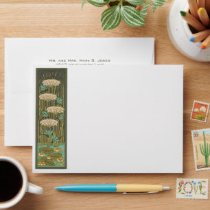 Art Deco LilyPad Dragonfly Envelopes