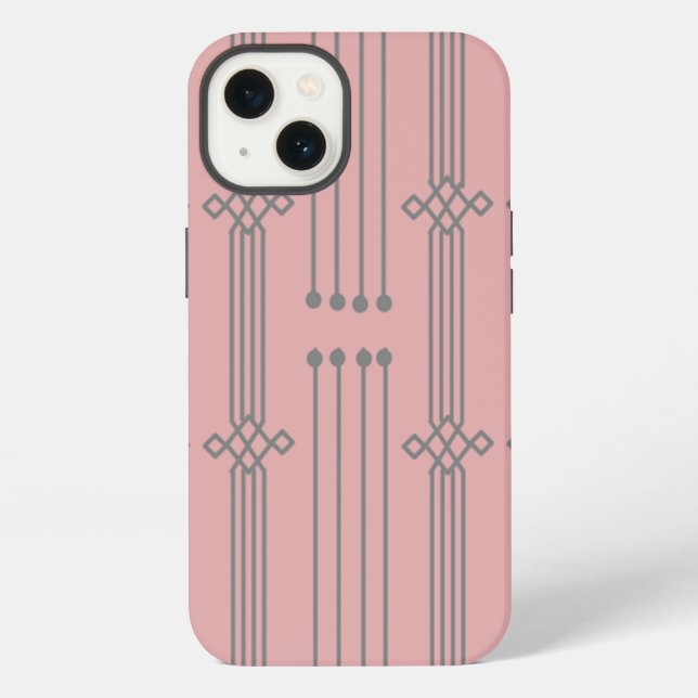 Art Deco Lines iPhone Case (Back)