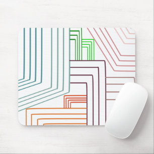 Art Deco Lines Mouse Pad