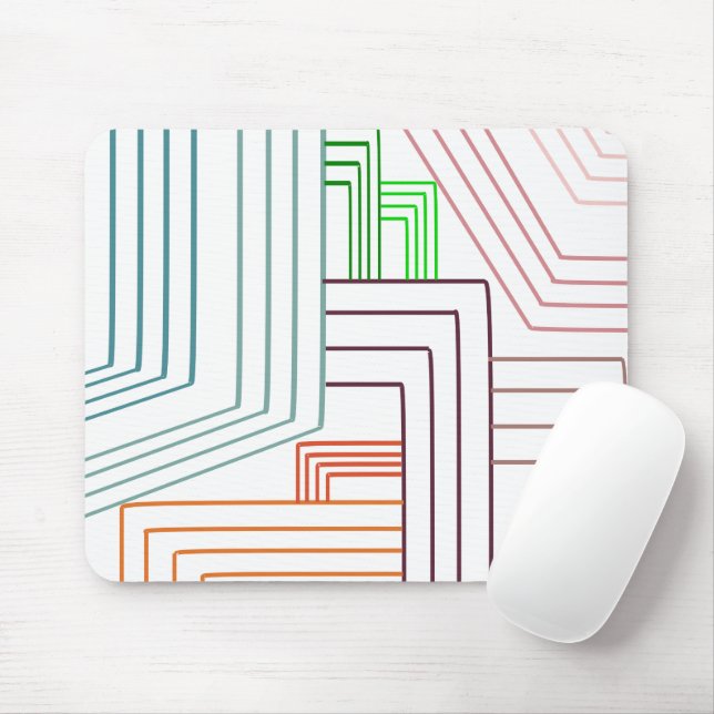 Art Deco Lines  Mouse Pad (With Mouse)