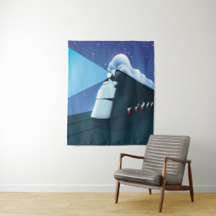 Art Deco Locomotive Tapestry