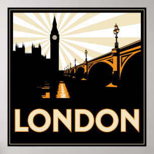 Art Deco London Poster