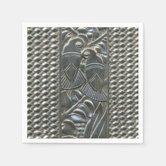 Art Deco Love Birds Paper Napkin