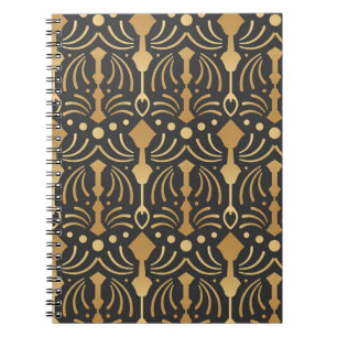 Art Deco Luxury: Vintage Japanese Elegance Notebook