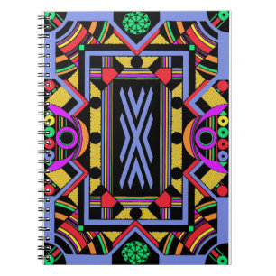 Art Deco-Mania Spiral Notebook