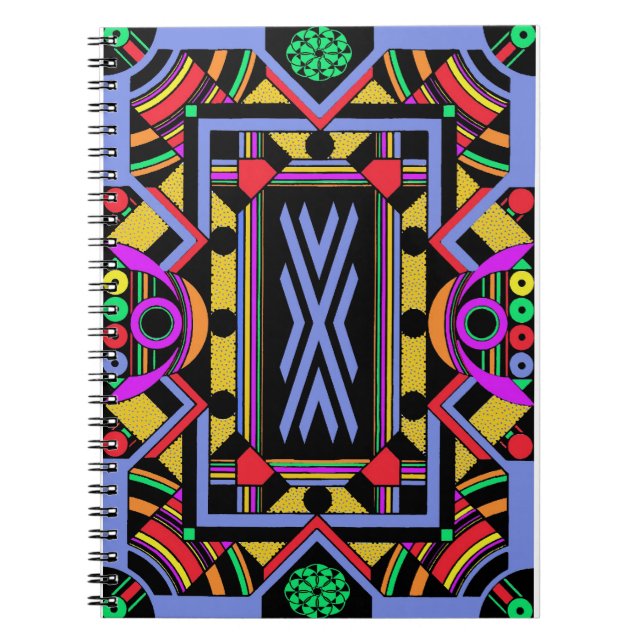 Art Deco-Mania Spiral Notebook (Front)