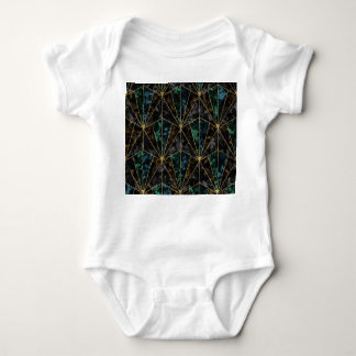 Art Deco Marble: Malachite Luxury Baby Bodysuit
