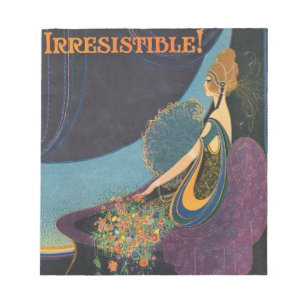 Art Deco Mavis Perfume Advertisement Notepad