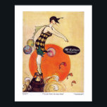 Art Deco McCallum Hosiery Poster<br><div class="desc">Another delightful vintage advertisement for McCallum Silk Hosiery.  Once again in lovely colour and featuring a lady standing on a buoy getting ready to dive into the sea.  The caption reads,  " You Know She Wears Them".  Gorgeous.</div>