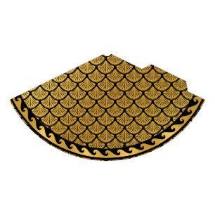 Art Deco Mermaid Scales - Black Party Hat