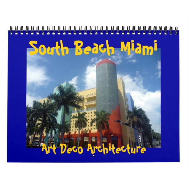 art deco miami 2026 calendar (Cover)