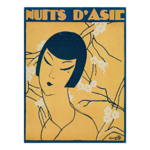 Art Deco Minimalist Woman Poster