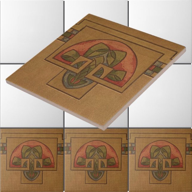 Art Deco, Mission or Craftsman Style Floral Frieze Tile (Creator Uploaded)