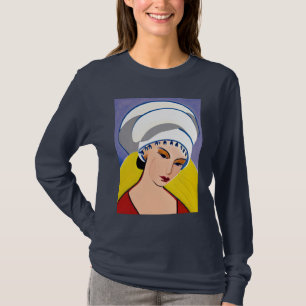 Art Deco Modern Lady in a Turban T-Shirt