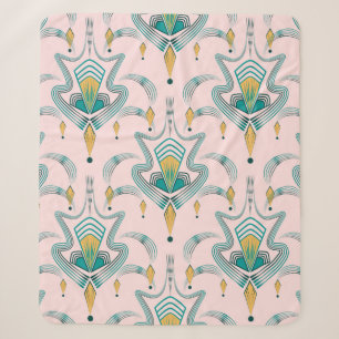 Art deco modern pattern graphic ornament. Abstract Sherpa Blanket