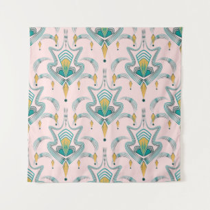 Art deco modern pattern graphic ornament. Abstract Tapestry