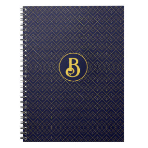 Art Deco Monogrammed Notebook