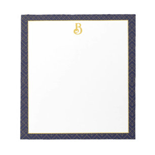 Art Deco Monogrammed Notepad