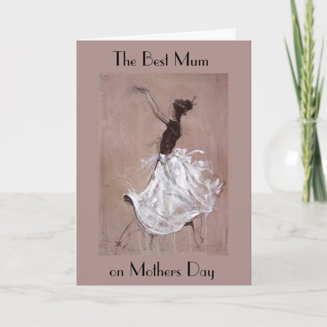 ART DECO MOTHERS DAY GREETING CARD (Front)