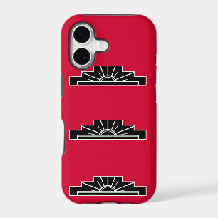 Art Deco Motif in B&W and Red Case-Mate iPhone Cas