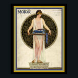 Art Deco Motor Magazine Cover 16 x 20 Poster<br><div class="desc">Motor Magazine cover  January 1924- 16 x 20</div>