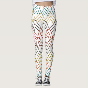 Art Deco Mountains  Leggings