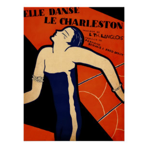 Art Deco Music Illustration Poster