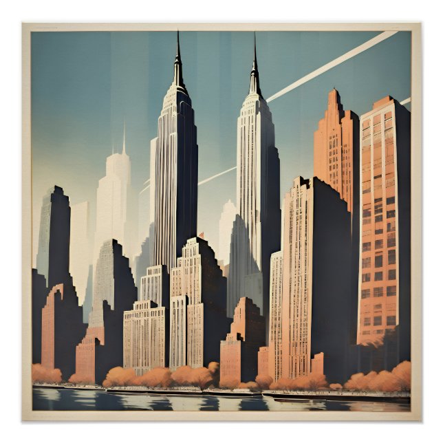 Art Deco. New York Poster (Front)