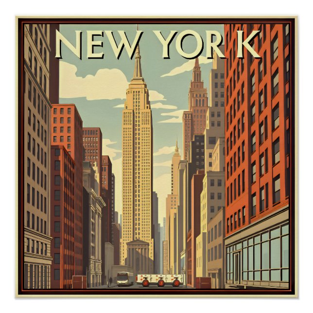 Art Deco. New York Poster (Front)