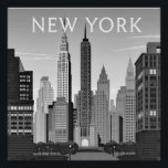 Art Deco. New York Poster<br><div class="desc">Poster in black and white. New York vintage "Art Deco" style</div>