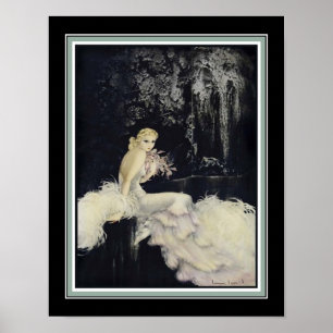 Art Deco "Night Garden" by Louis Icart Poster