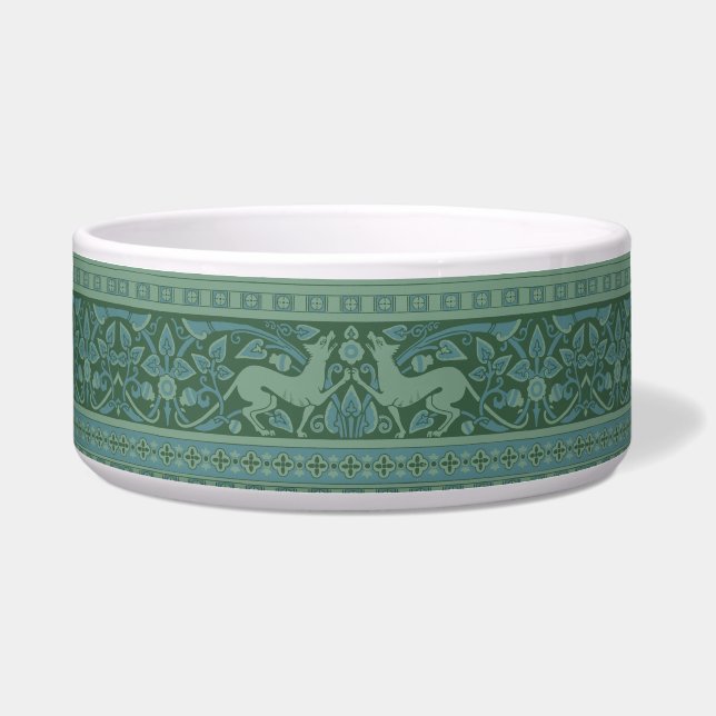 Art Deco Nouveau Dog Nature Animal Pattern (Front)