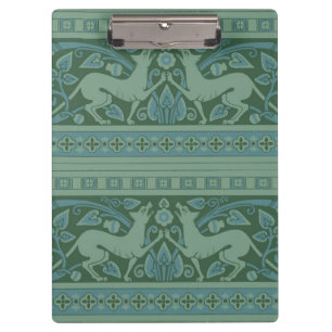 Art Deco Nouveau Dog Nature Animal Pattern Clipboard