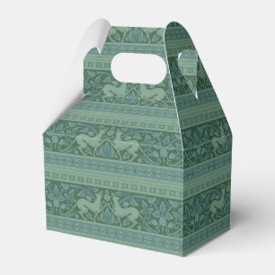 Art Deco Nouveau Dog Nature Animal Pattern Favour Box