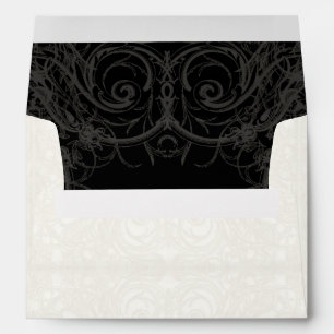 Art Deco Nouveau Gatsby Style Gold n Lace Look Envelope