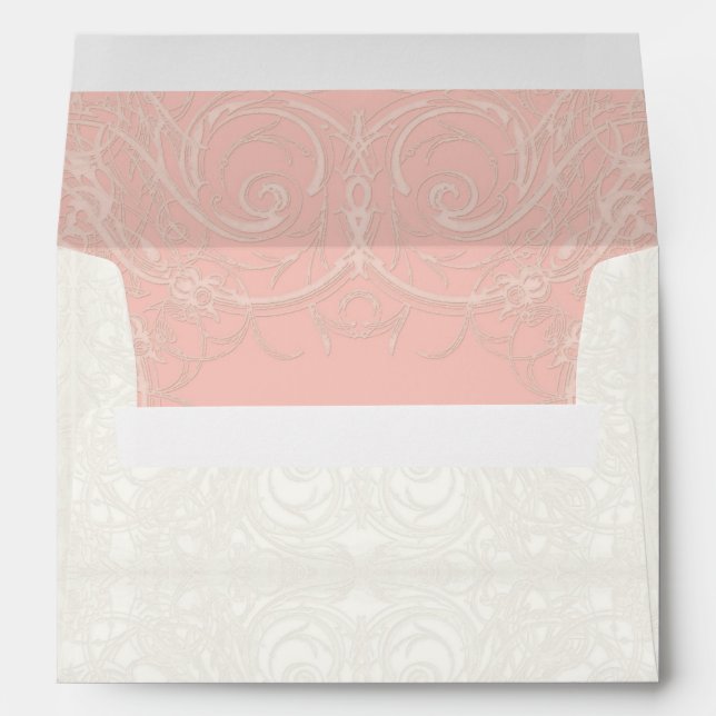 Art Deco Nouveau Gatsby Style Gold n Lace Look Envelopes (Back (Bottom))