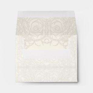 Art Deco Nouveau Gatsby Style Gold n Lace Look Envelopes